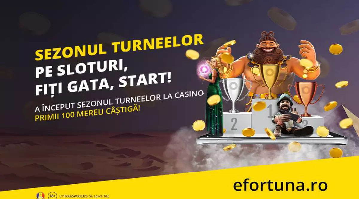 (Publicitate) Unic în România! Toată luna aprilie joci la turnee cu premii garantate, în cazinoul online