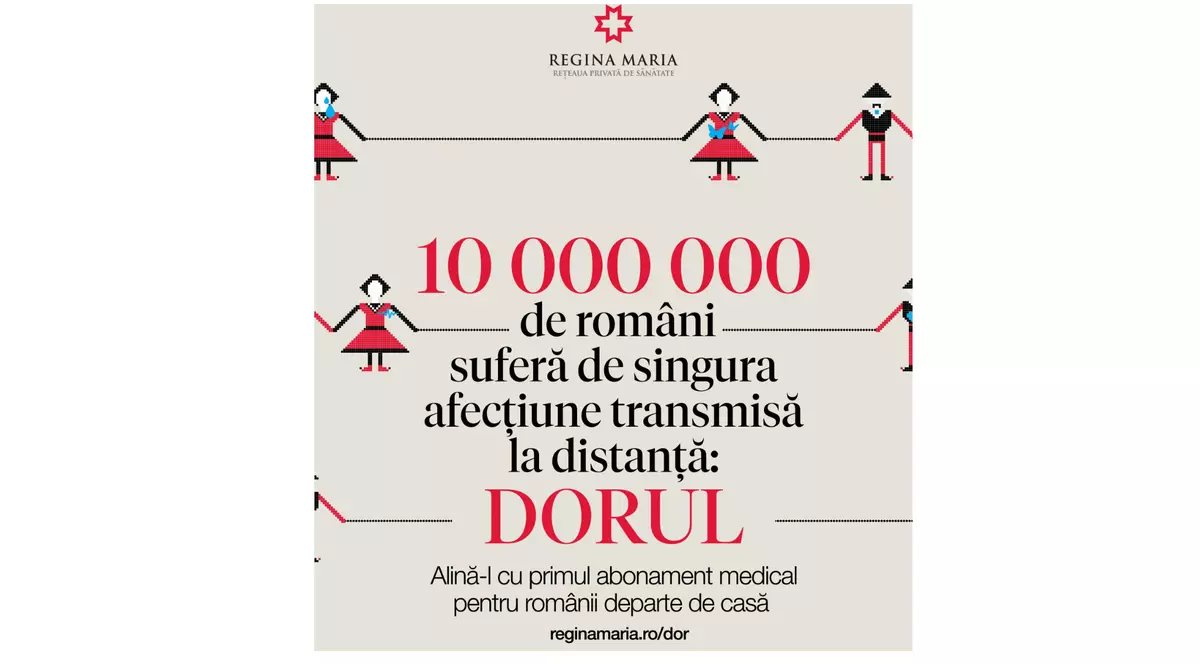 (Publicitate) De Ziua Dorului, REGINA MARIA lansează primul abonament medical pentru românii din afara granițelor