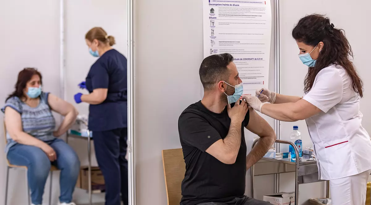 Pentru prima oară, România a depășit pragul de 100.000 de vaccinări anti-COVID în 24 de ore