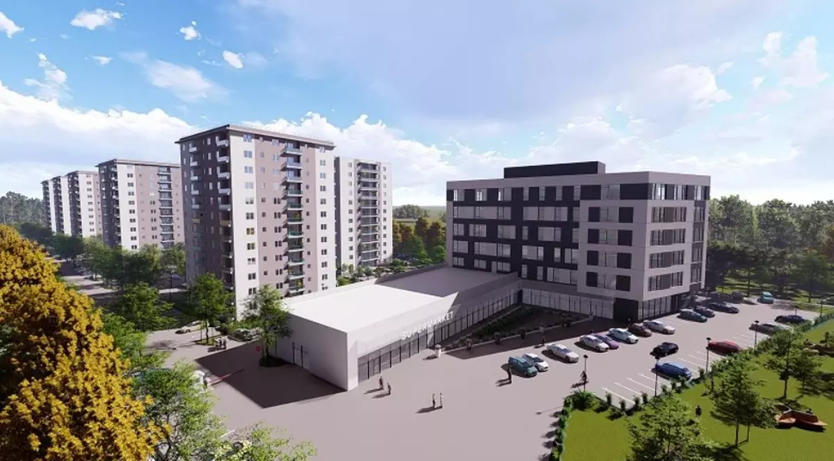 În cadrul ansamblului Dimri Residence va fi finalizată o clădire mixtă, de retail și birouri, în vara lui 2021 (PUBLICITATE)