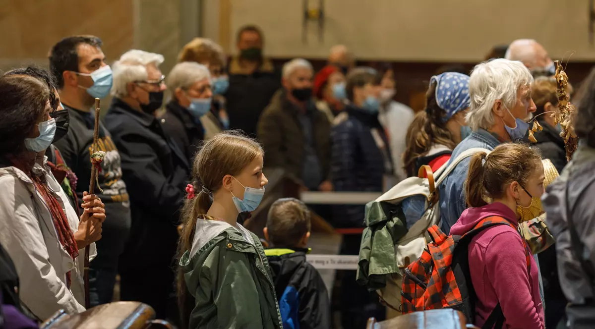 Slujba de deschidere a pelerinajului de la Șumuleu Ciuc. Foto: Vlad Chirea