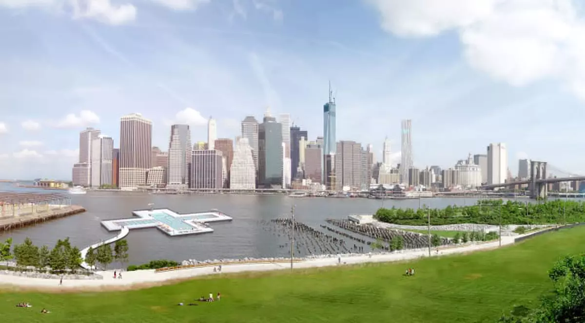 Piscina plutitoare din New York, un proiect aproape de realitate după 10 ani