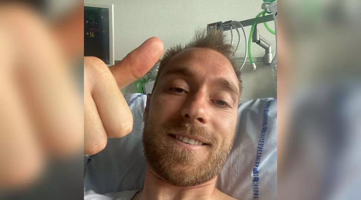 Prima imagine cu Christian Eriksen din spital. Ce le transmite fotbalistul fanilor