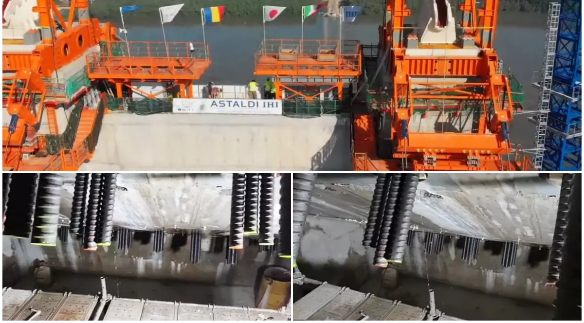 Probleme la podul suspendat de la Brăila. CNAIR a cerut „intervenția de urgență”