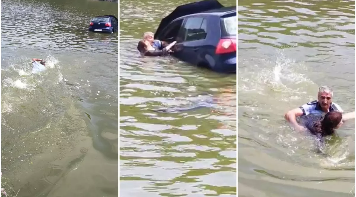 Tânăra din Iași salvată din lac de un polițist local a fost reținută pentru 24 de ore. Care e motivul
