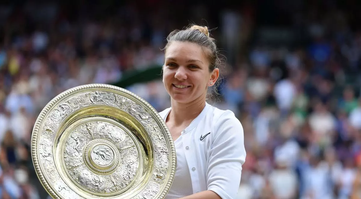 Simona Halep, 29 de ani, este campioana en-titre la Wimbledon. Constănțeanca a câștigat turneul în 2019, iar în 2020 competiția nu s-a disputat. Foto: Hepta