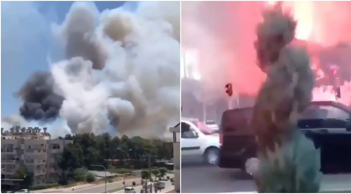 Zeci de clădiri, evacuate din cauza unui incendiu masiv care a izbucnit în sudul Turciei. Primar: „Nu am mai văzut așa ceva”