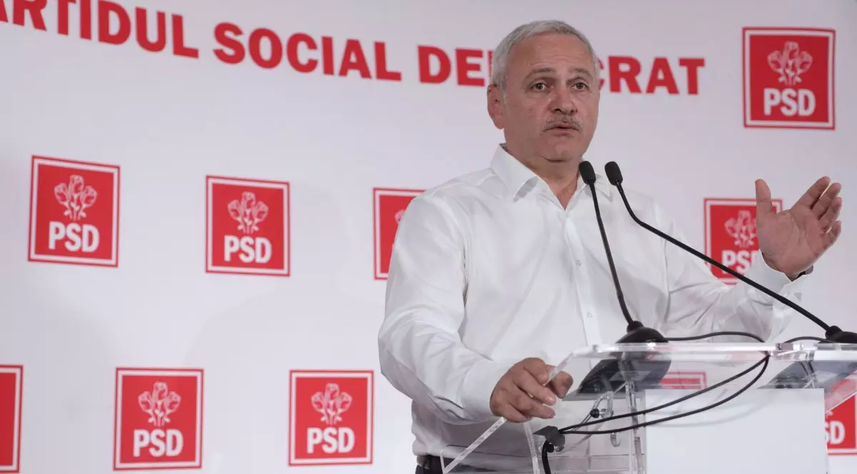 Liviu Dragnea în timpul declarației de presă din 26 mai 2019, cu o zi înainte să fie închis. Foto: Inquam Photos / Lavinia Cioacă