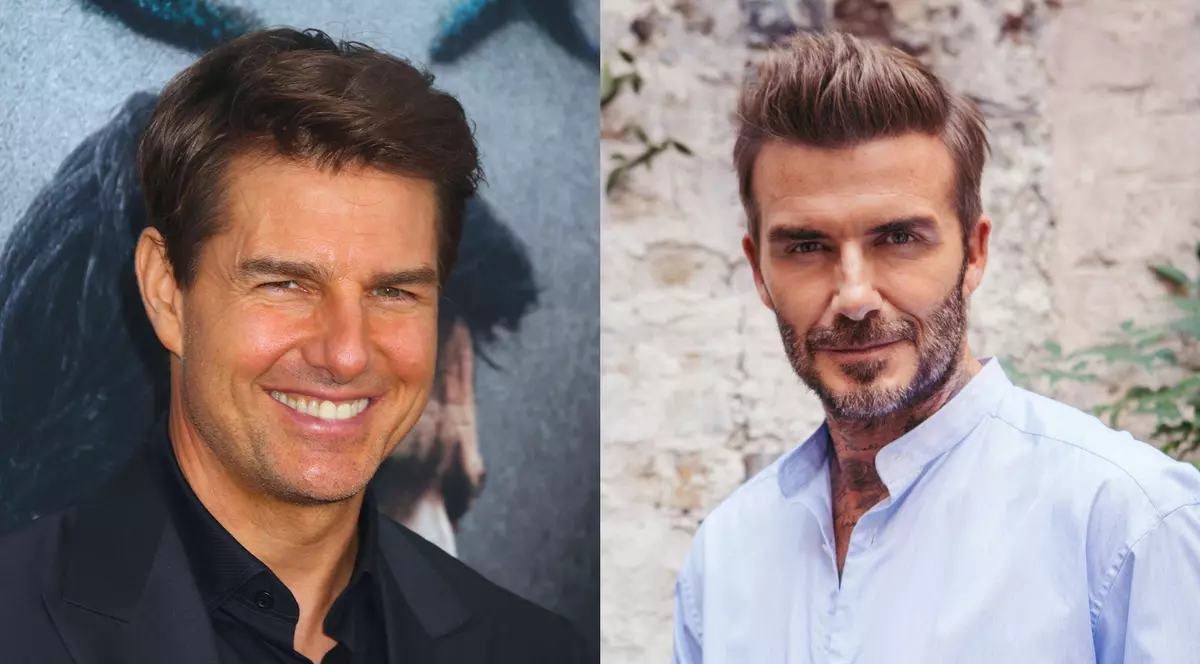Tom Cruise și David Beckham, lecție de eleganță la Wimbledon 2021. Amândoi au purtat cravată