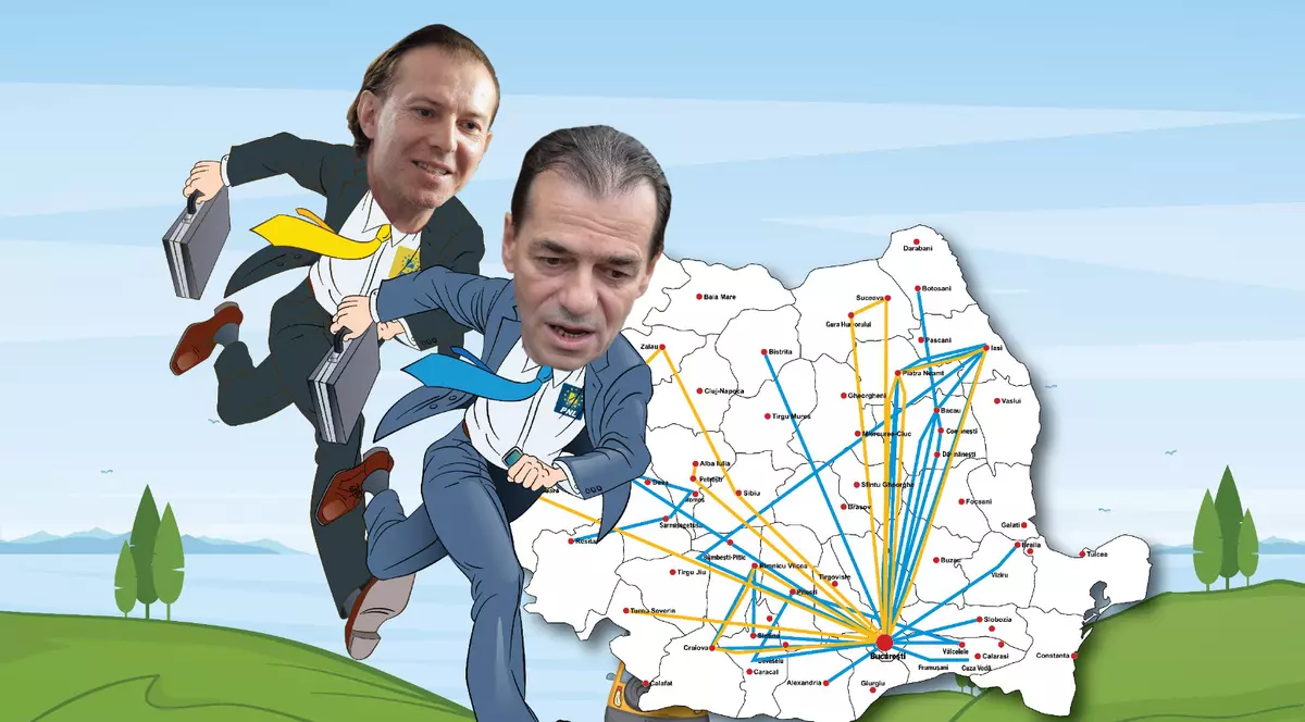Bătălia kilometrilor și a voturilor în PNL: Orban îl bate pe Cîțu la drumuri, dar are mai puține filiale care îl sprijină. Cum își împart cei doi harta țării