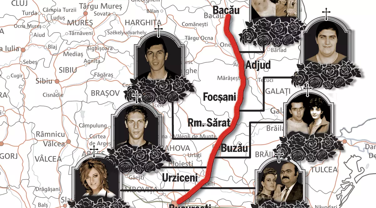 O Românie în miniatură, care a murit pe DN2: staruri pop, sportivi și oameni simpli care încercau să dea o mână de ajutor