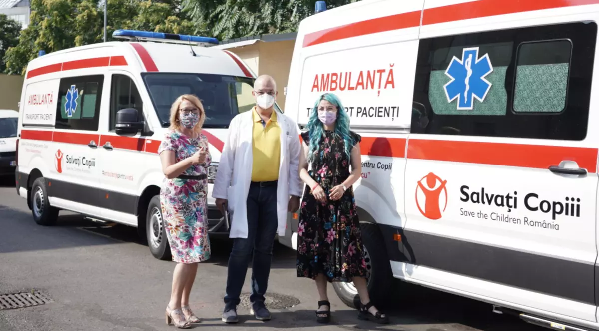 Două ambulanțe noi, cumpărate din donațiile românilor, au intrat în dotarea Spitalului pentru Copii „Grigore Alexandrescu” din Capitală