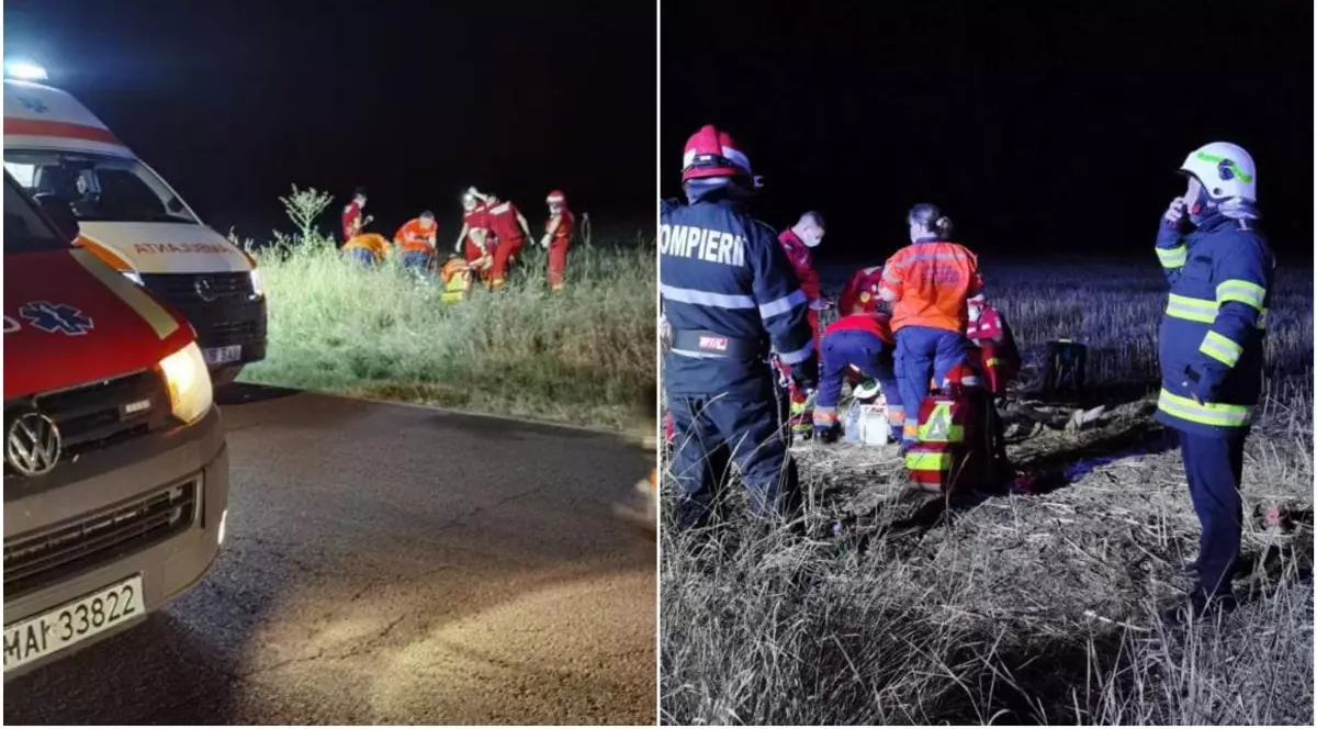 Doi morți și șase răniți, după coliziunea dintre o mașină și o căruță, în Teleorman