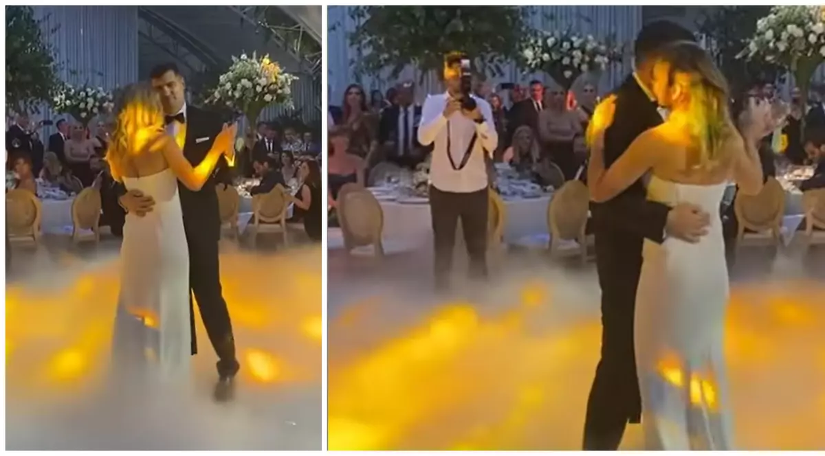 Simona Halep și Toni Iuruc, dansul mirilor pe o melodie Holograf. Imagini noi de la nunta sportivei