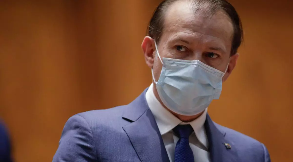 Florin Cîțu, la moțiunea de cenzură. Foto: Inquam Photos / George Călin