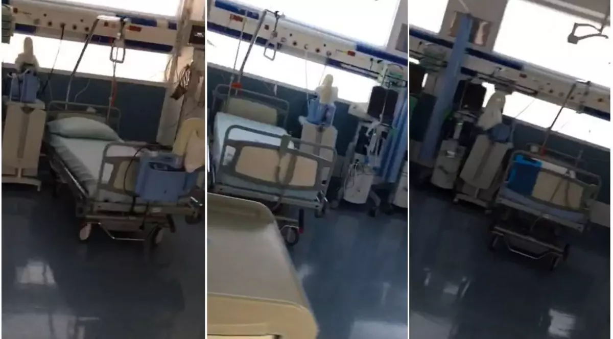 FILMĂRI DE LA MEDICI.  23 de paturi de la terapia intensivă a Spitalului Foișor stau goale