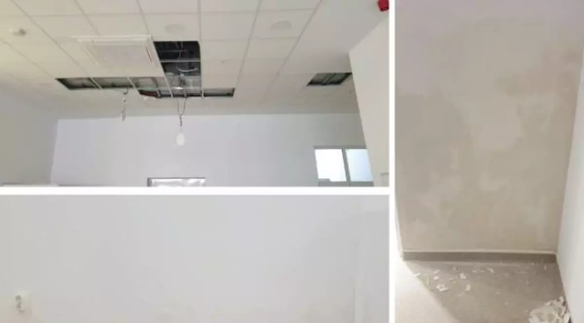 Apa infiltrată în pereții unui spital din Arad, renovat anul trecut cu 5 milioane de euro