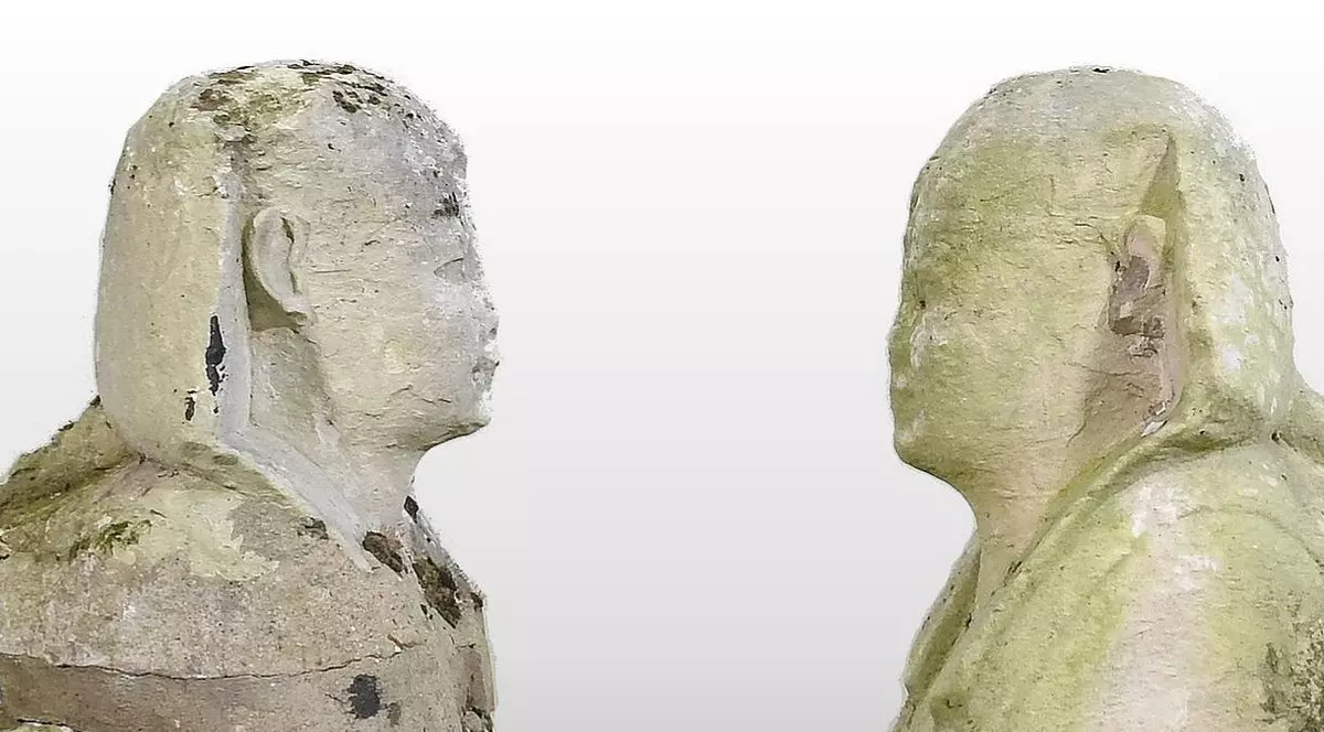 Două statui folosite ca ornamente de grădină de o familie din Anglia s-au dovedit a fi niște relicve egiptene foarte valoroase