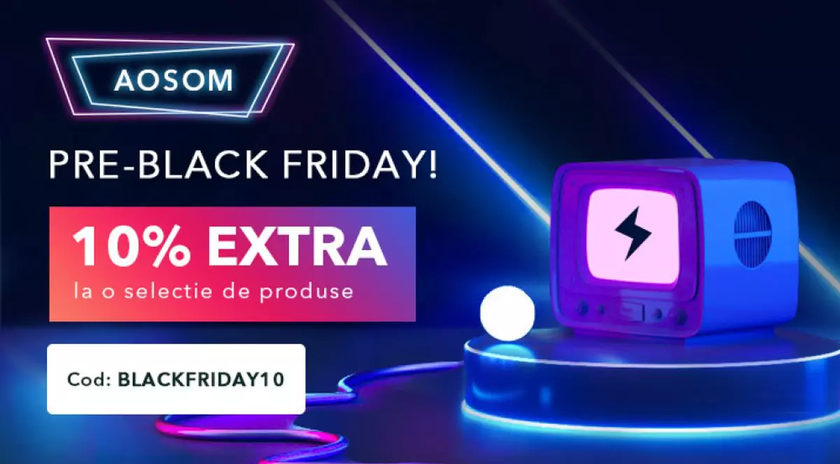 Pregătiți-vă de Black Friday. Aosom anunță reduceri la o gamă largă de produse