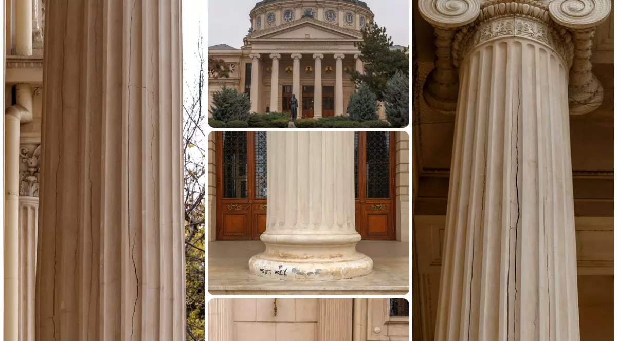 Ateneul Român se degradează: coloanele au început să se crape, iar grafferii își fac de cap pe clădirea-monument