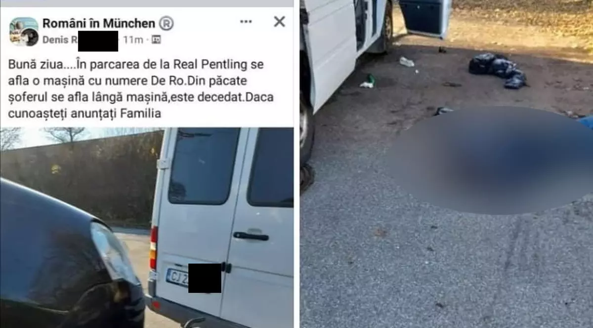 Șofer român căzut mort lângă microbuz, într-o parcare a unui supermarket din Germania