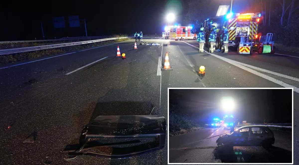 Un român de 21 de ani a coborât de la volan în mijlocul autostrăzii și a fost spulberat de un Mini, în Germania