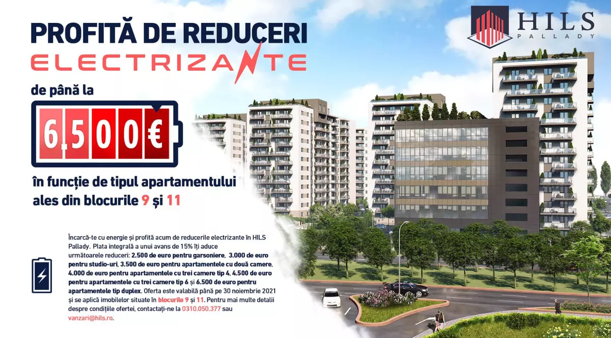 HILS Pallady, primul și cel mai amplu proiect mixed-use din estul Bucureștiului, oferă discount-uri de până la 6.500 de euro