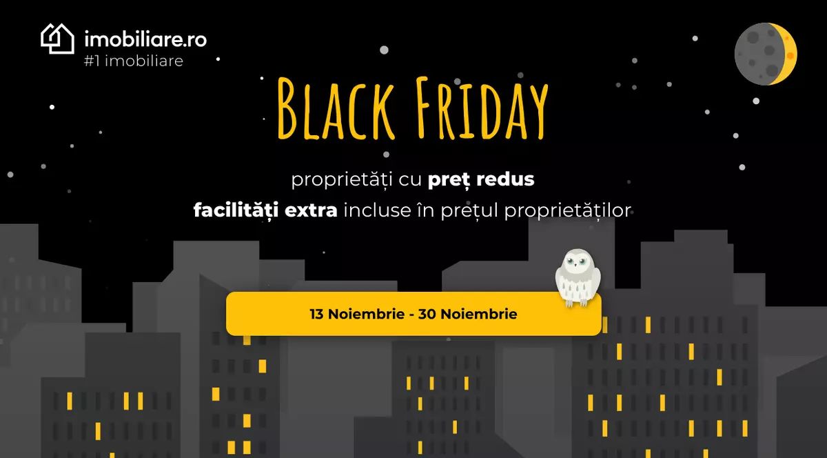 Oferte de Black Friday pe Imobiliare.ro: reducere de 128.000 de euro la achiziția unei vile din nordul Capitalei