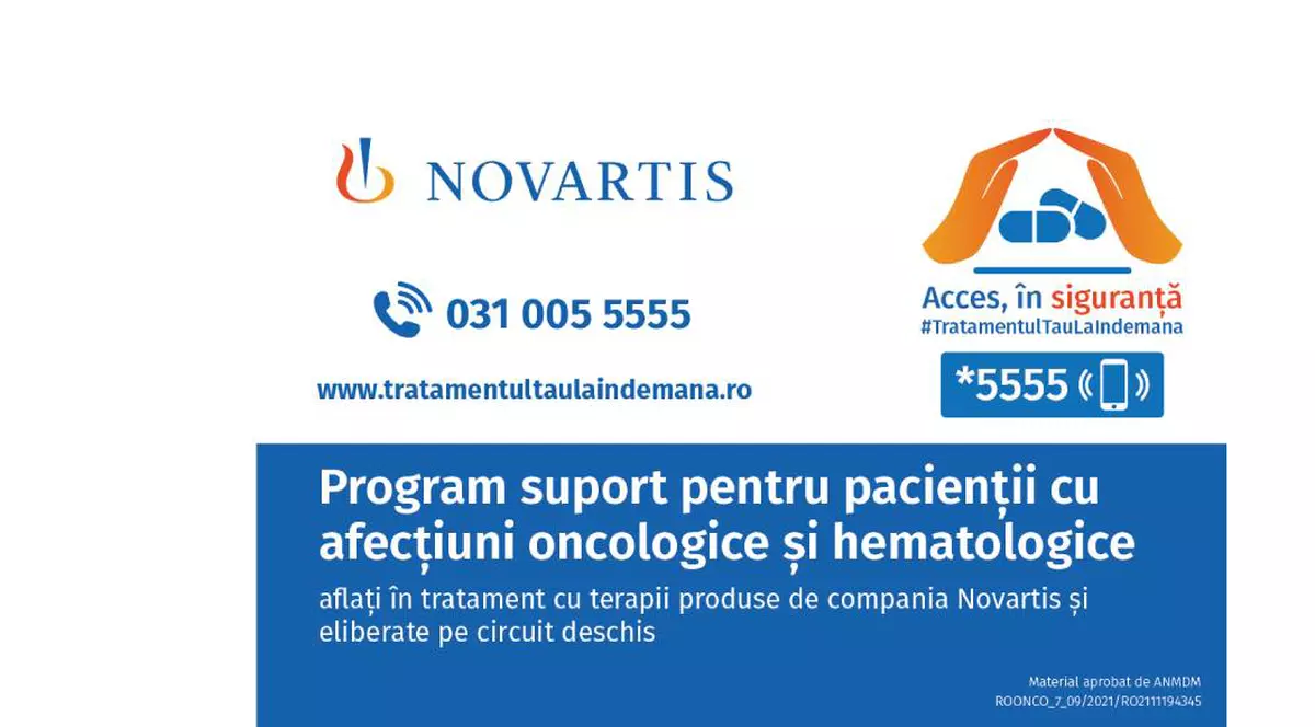 Novartis România lansează programul #TratamentulTauLaIndemana