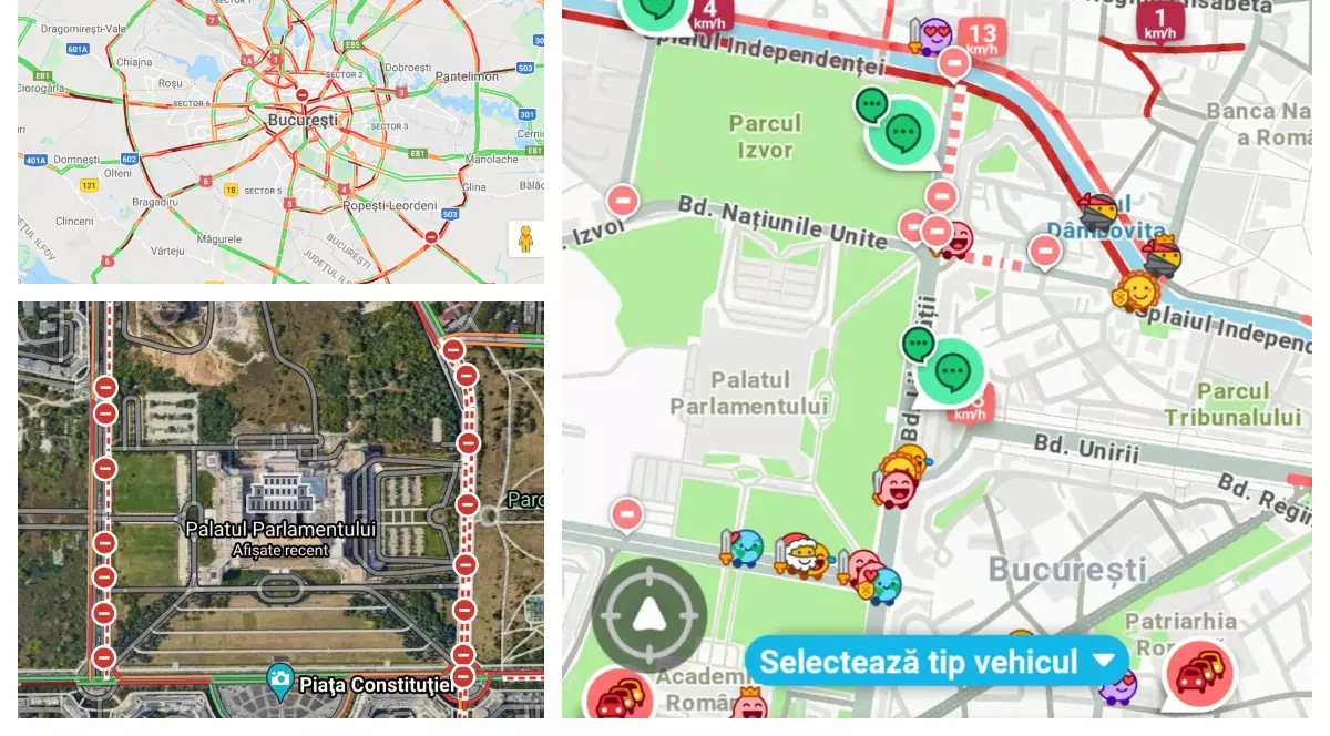 Mitingul AUR din fața Parlamentului a dus la restricționarea traficului în zonă. Indicațiile Poliției Rutiere pentru șoferi