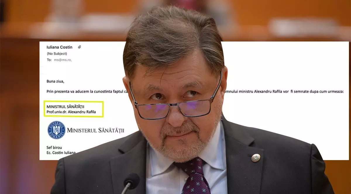 Directorul de resurse umane de la Ministerul Sănătății înștiințează angajații că ministrul Rafila trebuie semnat „Prof. univ. dr.”