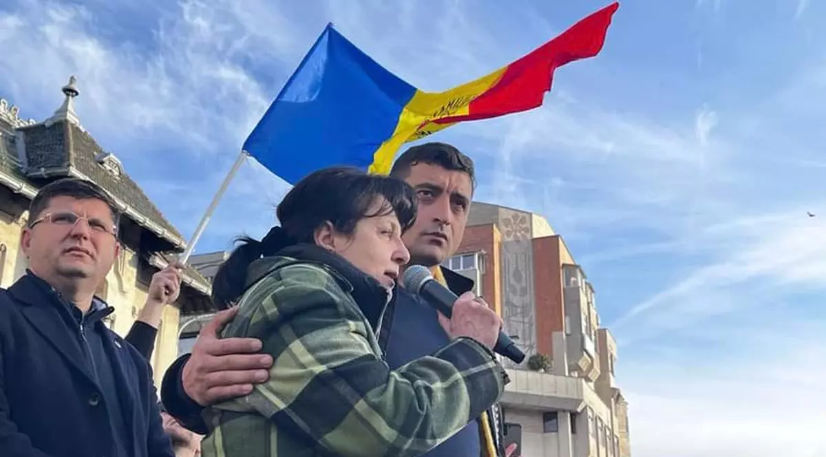 George Simion, atac la ministrul energiei, la protestul AUR de la Craiova: „Locul lui e la pușcărie”