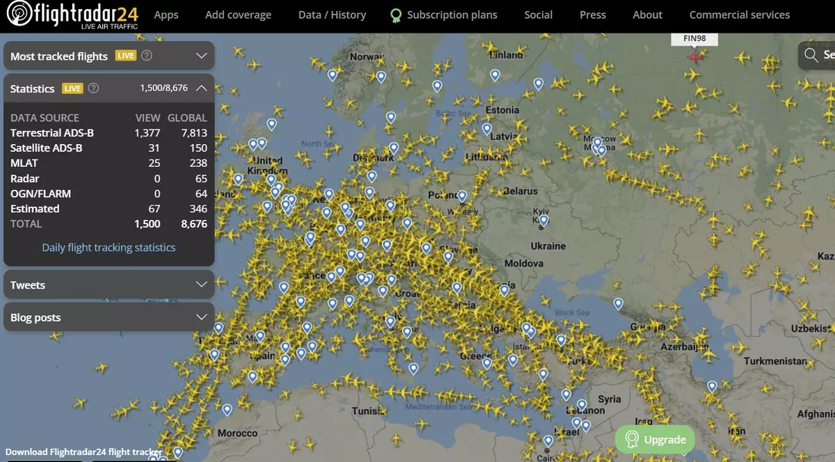 Republica Moldova închide spaţiul aerian şi instituie „cod galben” de alertă teroristă. Niciun avion deasupra țării