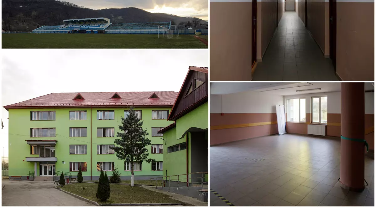 EXCLUSIV Primele imagini cu variantele de adăpost gândite de autoritățile de la Sighet pentru refugiații din Ucraina. Dar nu sunt gata