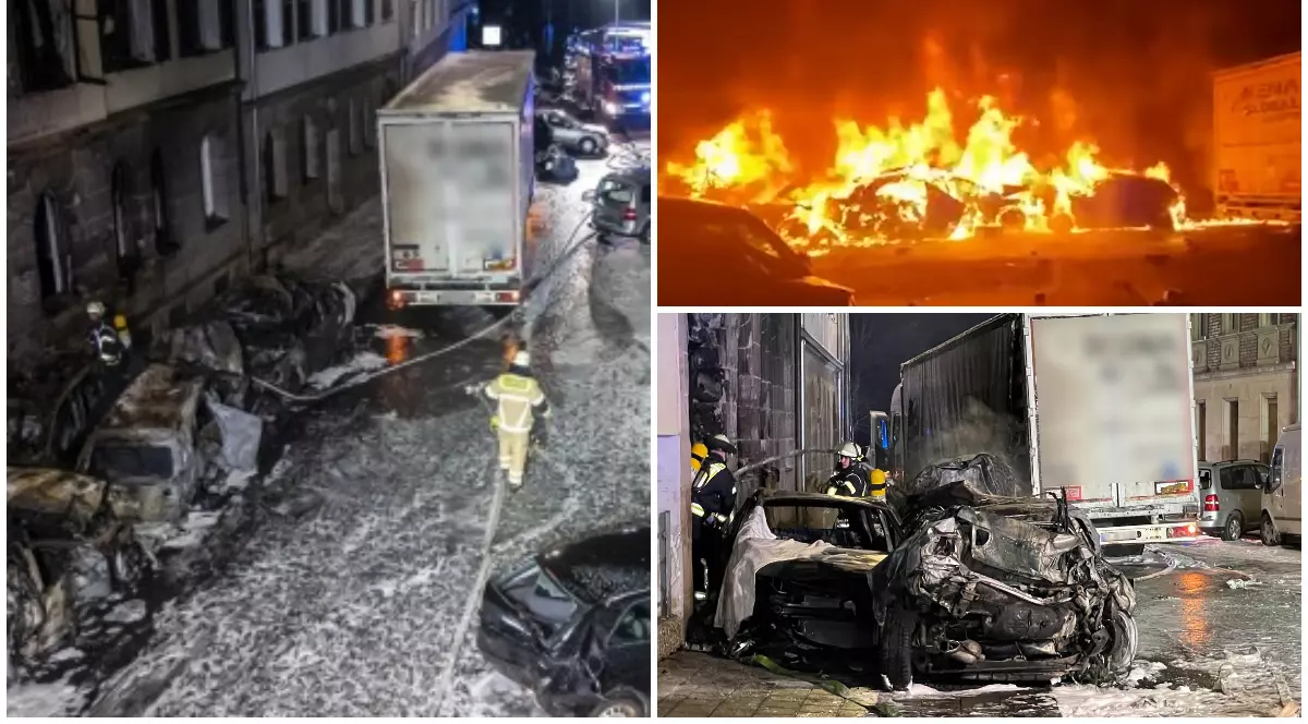 VIDEO | Un șofer de TIR a distrus 34 de mașini, a incendiat o casă și a rănit trei oameni, în centrul unui oraș german: „Parcă a căzut o bombă”