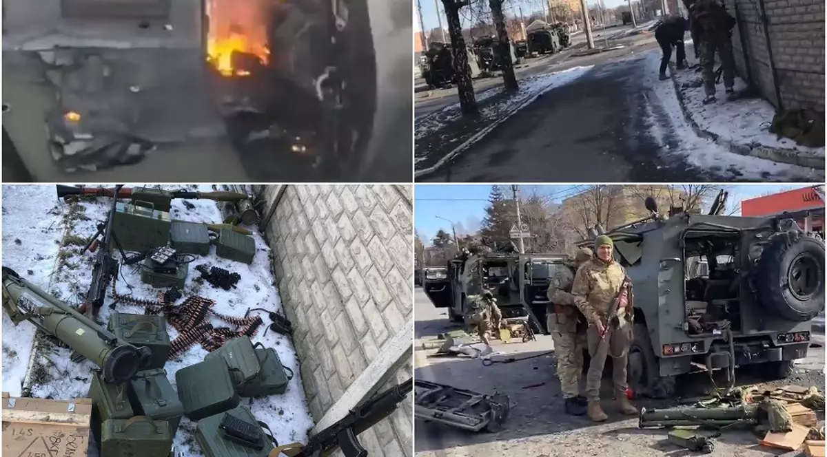 VIDEO | Harkov: ruși luați prizonieri, mașini de luptă distruse. Cum a decurs duminică bătălia pentru al doilea oraș al țării