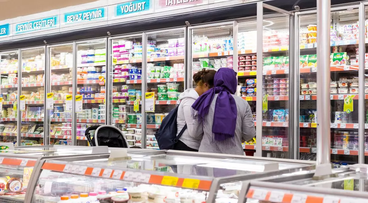 Sisteme antifurt au fost montate la alimentele de bază, cafea sau ciocolată în magazinele din Turcia