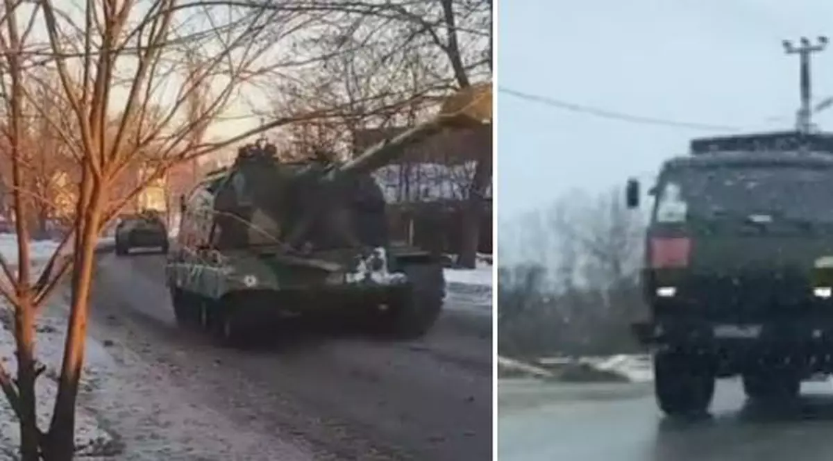 Rusia continuă să mute trupe și rachete spre granița cu Ucraina, potrivit imaginilor de pe rețelele sociale