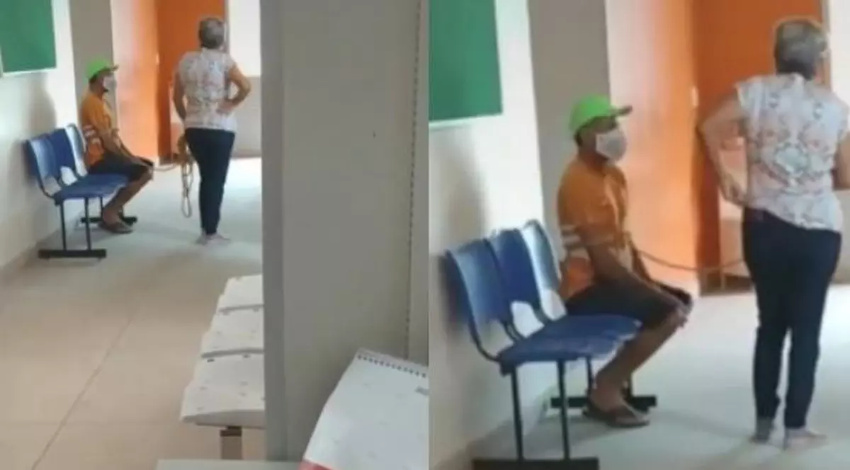 Bărbat legat cu frânghia de soție și dus cu forța la vaccinare anti-COVID. În ce țară au fost surprinse imaginile