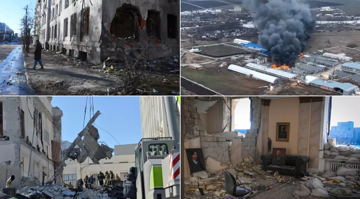 Război în Ucraina, ziua 28 | 1.000 de clădiri rezidențiale, distruse în Harkov de bombardamente. SUA acuză oficial Rusia de crime de război