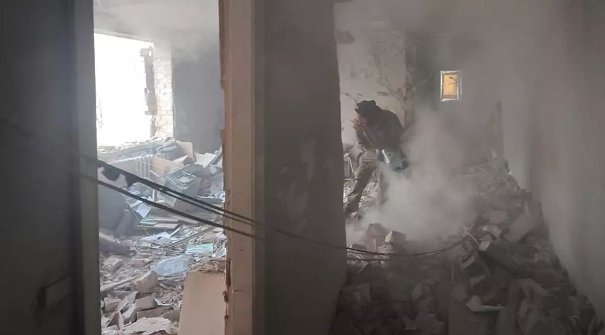 Imagini din Avdiika, oraș strategic de lângă Donețk, după bombardament. Sunt cel puțin 2 morți