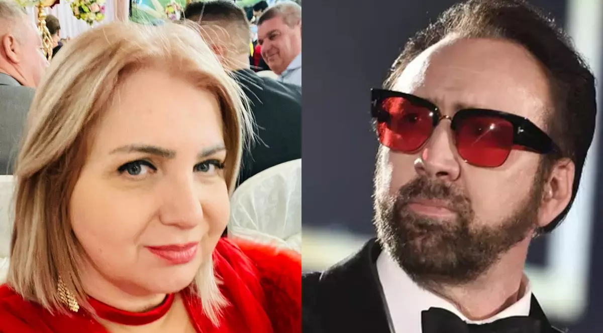 Carmen Șerban și Nicolas Cage