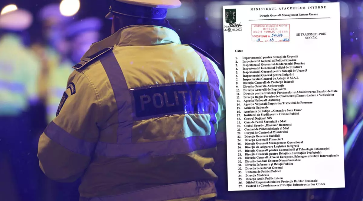 DOCUMENT. Pe timpul crizei refugiaților din Ucraina, Ministerul de Interne redeschide porțile angajărilor pentru cei pensionați sau trecuți în rezervă