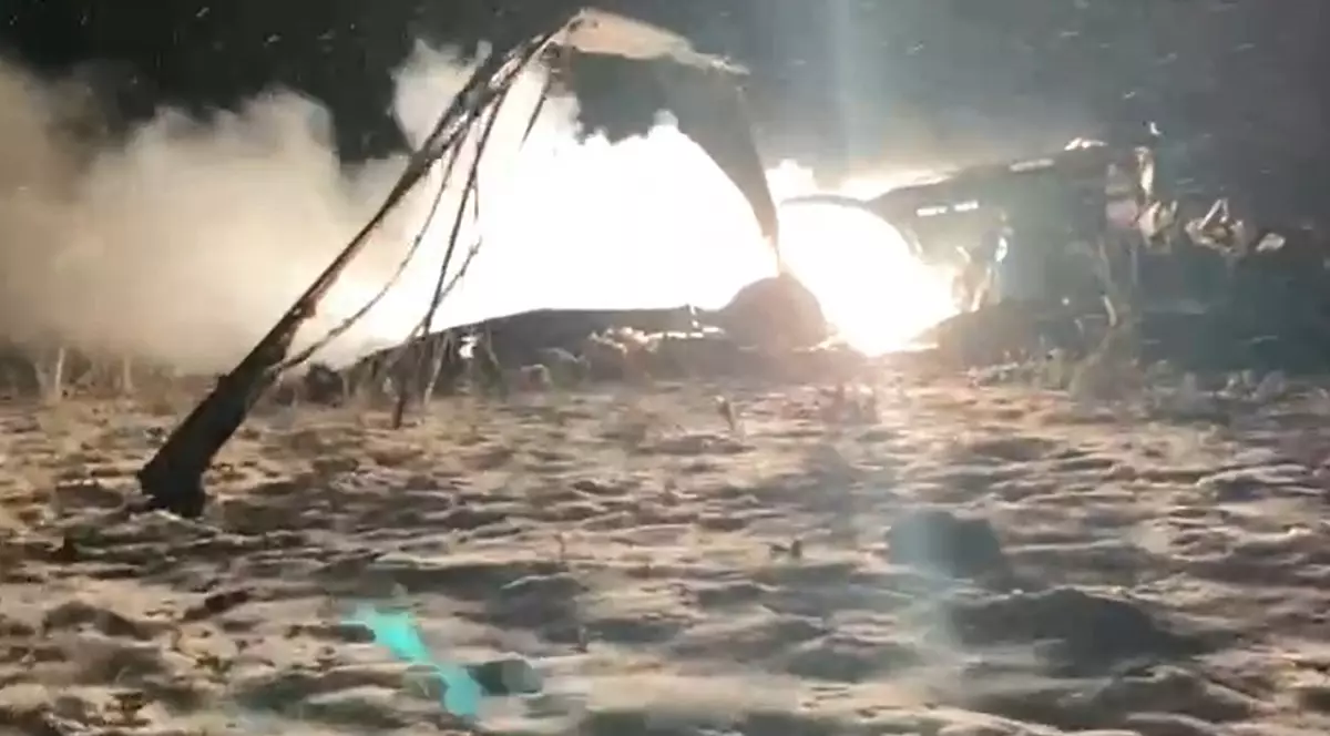 VIDEO | Primele imagini cu elicopterul prăbușit în care au murit 7 militari, în Constanța