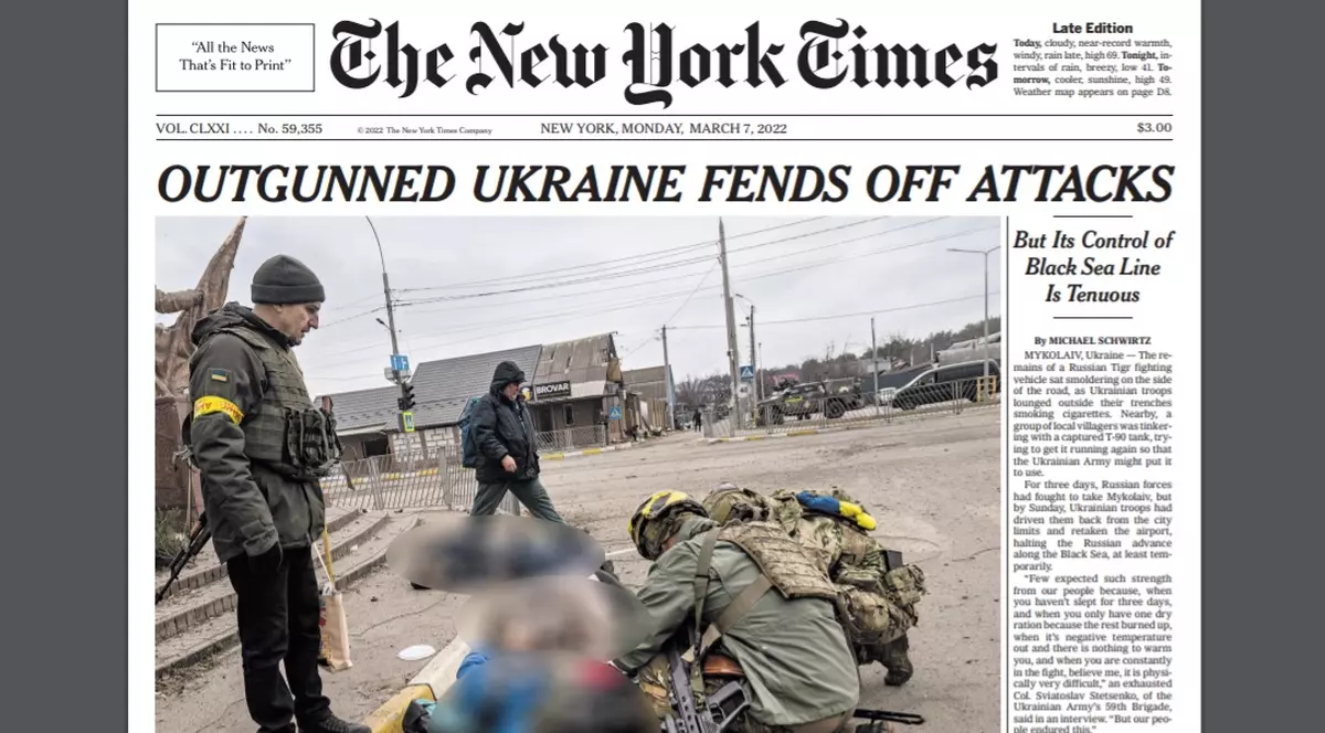 Fotografie explicită cu o familie ucisă de armata rusă, pe prima pagină în New York Times: „Imaginea ororii unui astfel de atac”