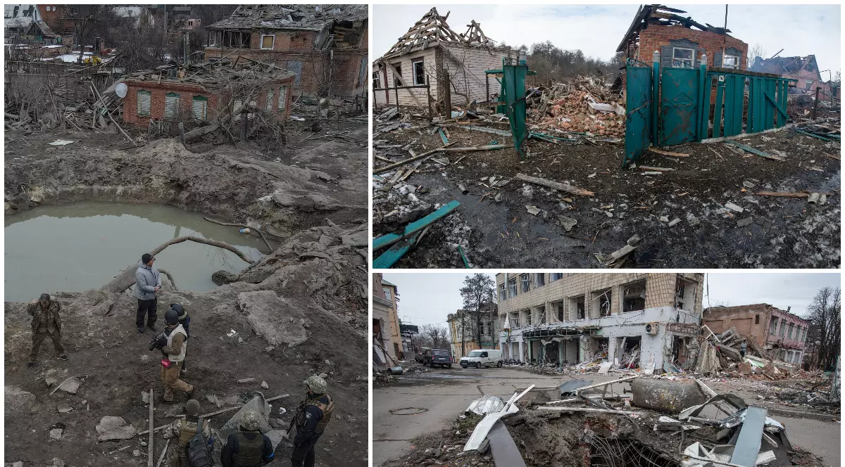 VIDEO | Orașul în care nicio casă nu mai e întreagă, bombardat din prima zi a invaziei, zi de zi, pe care rușii nu-l pot cuceri