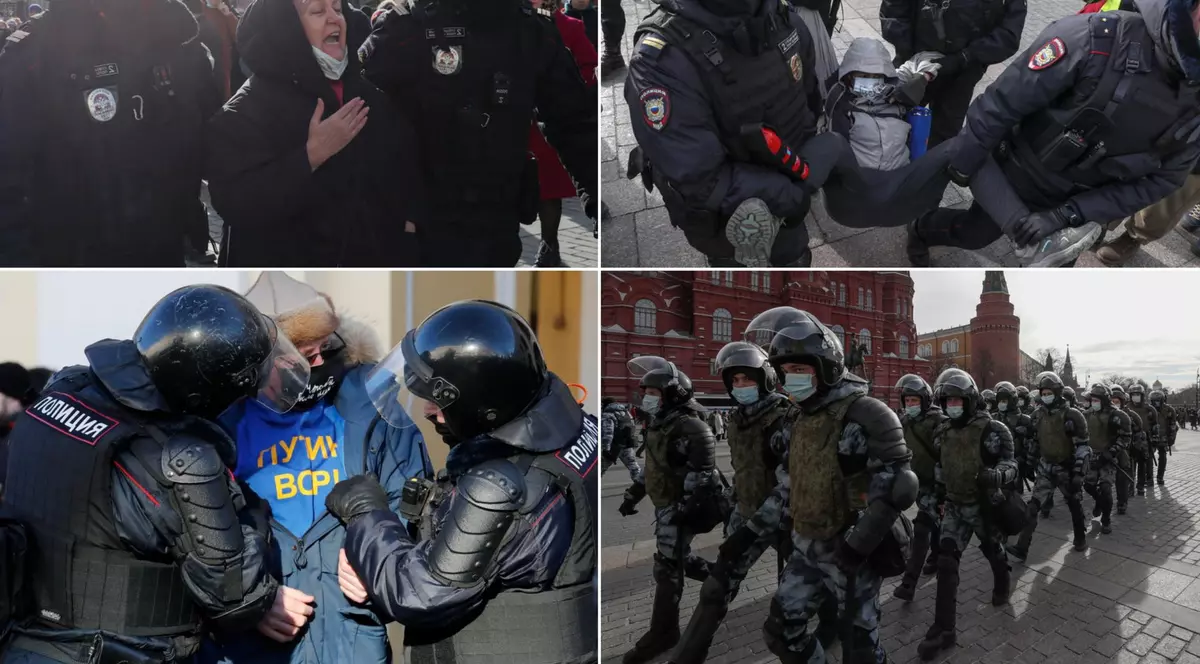 Peste 4.000 de arestări la protestele din Rusia față de invazia lui Putin în Ucraina. „Fără război” au strigat oamenii la Moscova