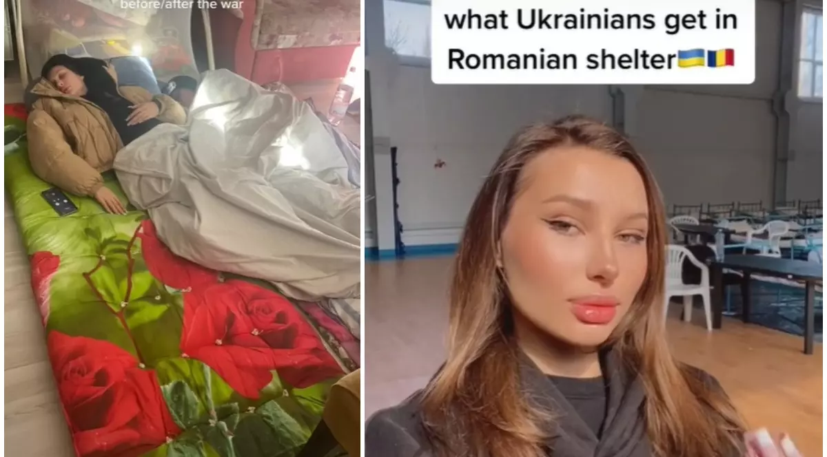 VIDEO | O ucraineancă refugiată în România, virală pe TikTok cu videourile din centrul în care a fost cazată. „Thank you, Galați”