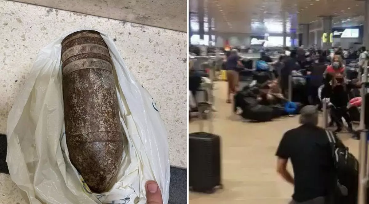 VIDEO. Familie de americani, prinsă cu o bombă neexplodată în bagaj, în aeroportul din Tel Aviv. „Am luat-o ca suvenir”