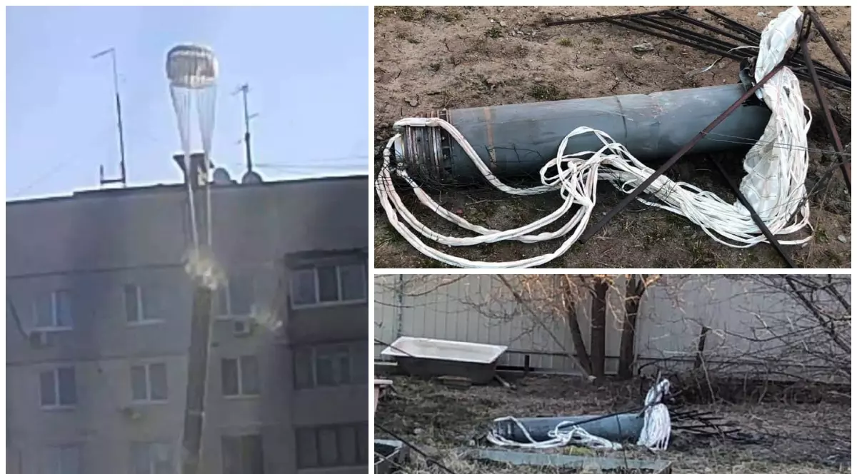 Rușii parașutează bombe peste orașele ucrainene: „Vă implor, nu vă apropiați de astfel de parașute!”
